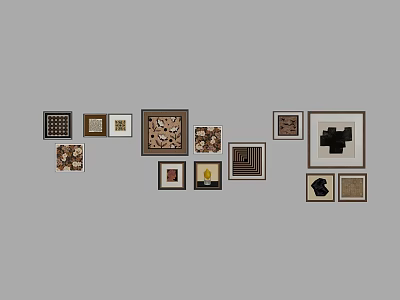 French combination painting 3d model