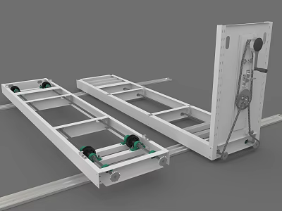 Modern filing cabinet 3d model