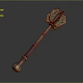 Scepter Ancient Scepter Walking stick Ancient walking stick 3d model