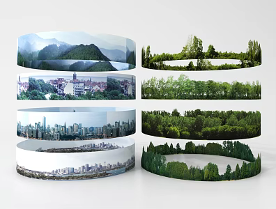 Modern Other Background Landscape Background Surrounding Urban Background Plant Background 3d model