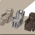 Modern Massage Chairs In Various Colors With Comfortable Ottoman And Stylish Designs
