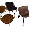 Stylish Leather Accent Chairs With Modern Designs And Metal Legs For Home Decor