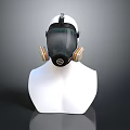 Modern gas mask sci-fi gas mask gas mask respirator 3d model