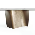 Sleek Modern Console Table With Curved Metal Base And Smooth Marble Top For Interior Design