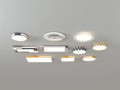 modern ceiling lamp 3d model