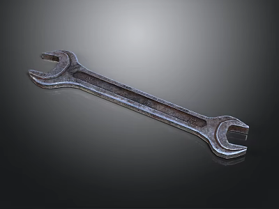 High Quality Metal Open End Wrench Tool For Industrial Mechanical Repairs 3d model
