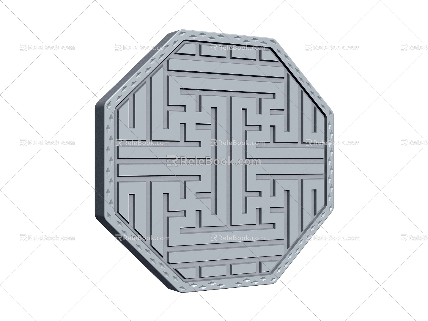 Outdoor floor tile 3d model