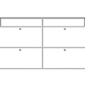 Modern Transparent Console Side Cabinet With Storage Drawers Doors And Metal Frame