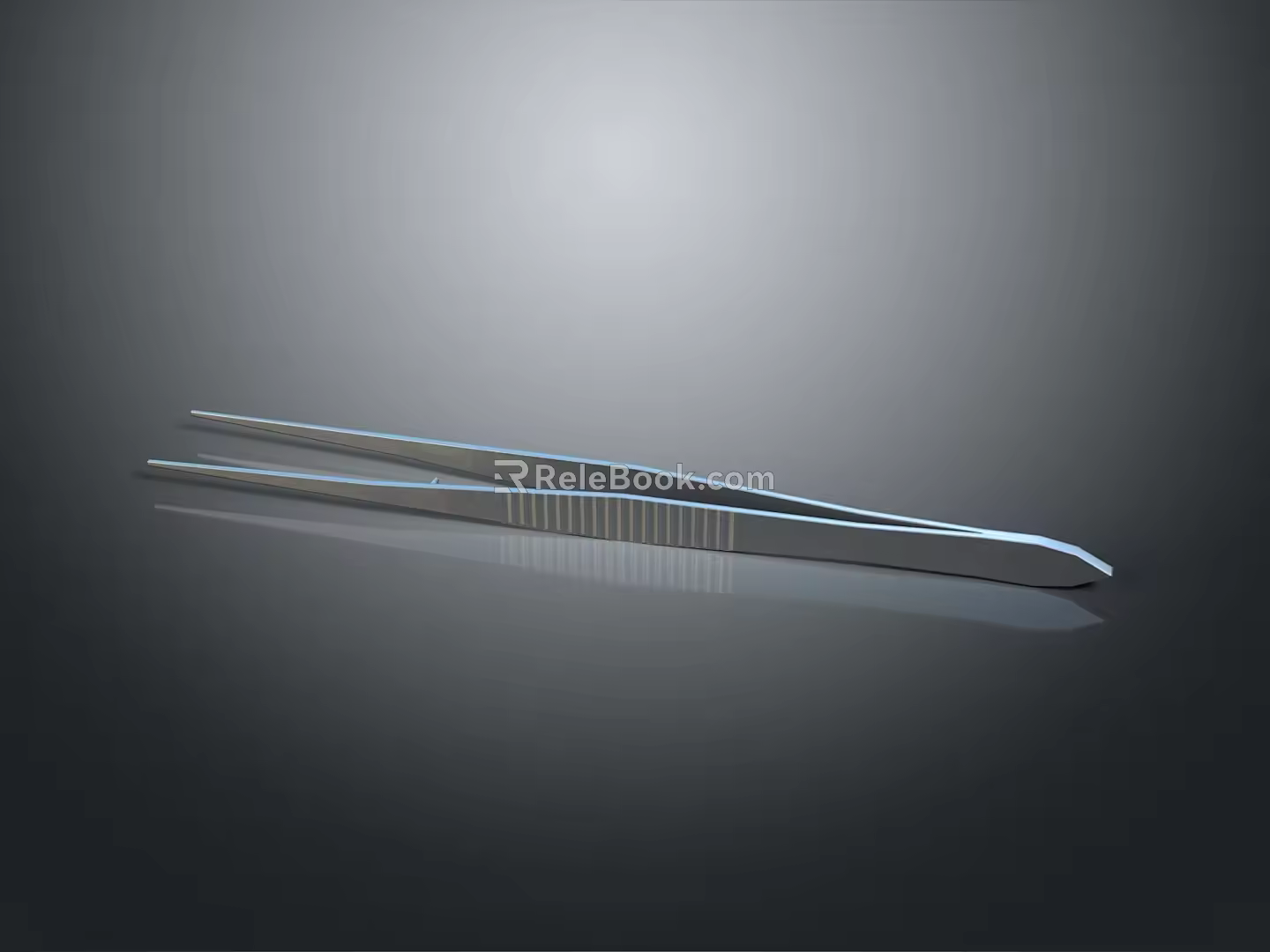 forceps metal forceps surgical forceps tools 3d model
