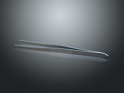 forceps metal forceps surgical forceps tools 3d model