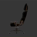 Vintage Leather Gaming Chair Design With Stitched Details Armrests And Wheels