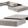 Modern Coffee Table Design With Stainless Steel Frame And Wooden Top