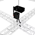 Industrial Equipment Metal Grid Support Structure Featuring Multiple Units