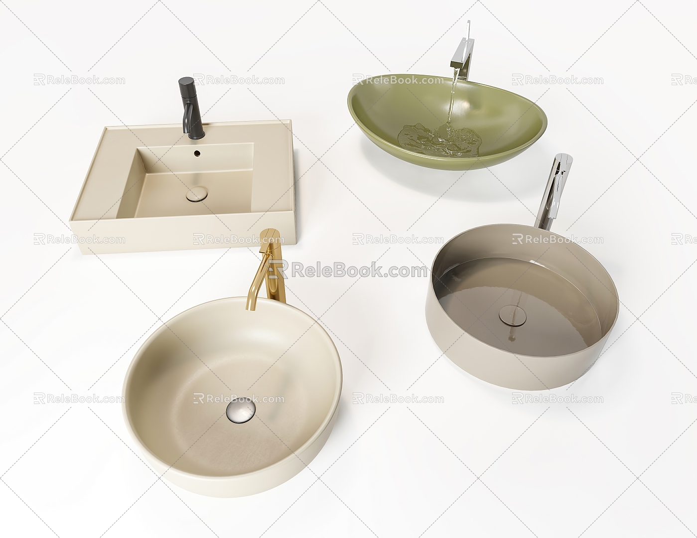 Modern wash basin wash basin wash basin wash basin counter basin 3d model