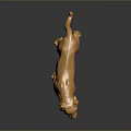 Golden Leopard Statue Decorative Furniture For Modern Home Interior Decor