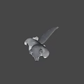 Anthropomorphic Wolf Like Game And Movie Character With Muscular Build And Gray White Fur