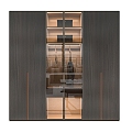 Walnut Wardrobe 3d model