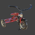 Modern children's car children's tricycle 3d model