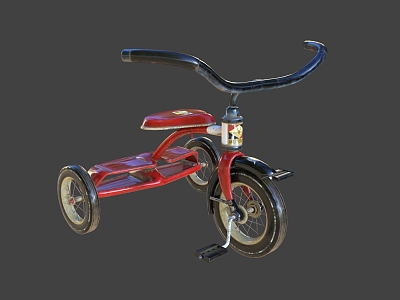 Modern children's car children's tricycle 3d model