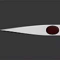 Modern Axe Weapon Design With Silver Blade And Red Handle