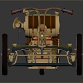 Retro steam locomotive novelty locomotive locomotive steam car 3d model