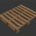 Wooden Pallet Equipment For Storage And Transportation With Sturdy Planks