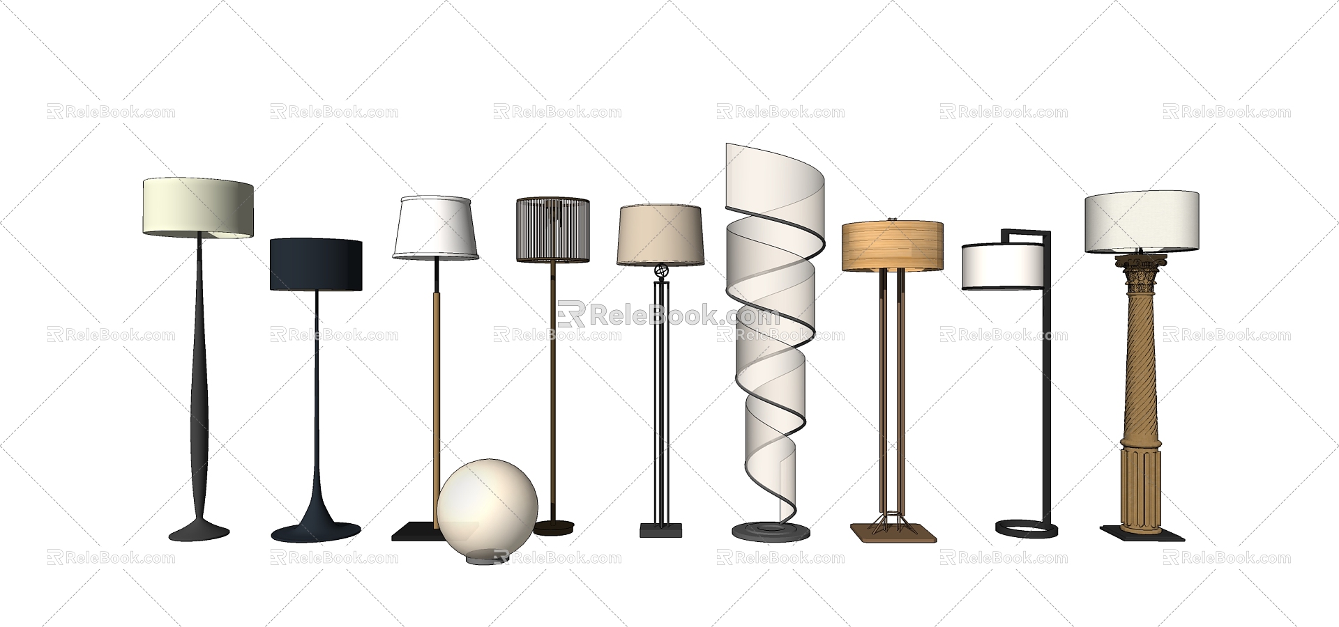 Modern lighting combination fashion floor lamp combination model