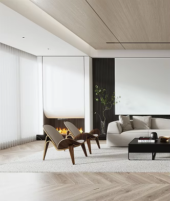 modern living room 3d model