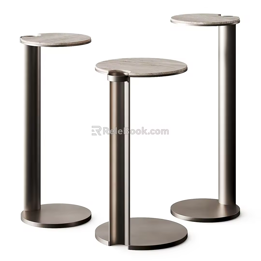 Modern combination of several corners and several circles 3d model