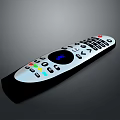 Modern Remote Control With Colorful Buttons Blue Display And Ergonomic Design 3d model