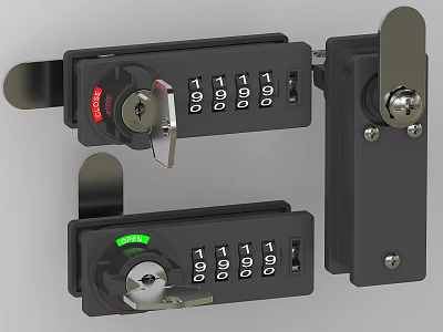 Modern lock 3d model Modern lock 3d model