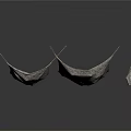 Woven Shell Shaped Furniture Set With Modern Artistic Design And Textured Patterns