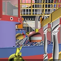 Indoor Playground With Colorful Slides Climbing Frames Sandpit Fun Children Activity Space