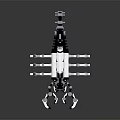 Mechanical Spider Robot with Multi Jointed Legs and Surveillance Camera 3d model