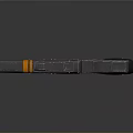 Tactical Green Black Pistol With Orange Stripe And Tactical Accessory Design