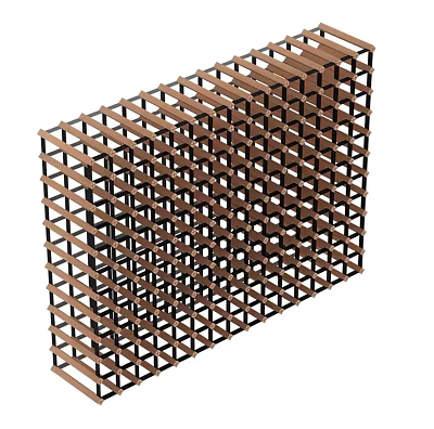 Multi Layer Grid Design Storage Shelf Unit With Wooden And Metal Frame For Organization 3d model