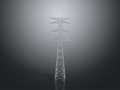 High Voltage Industrial Power Tower Steel Structure for Transmission Lines 3d model