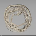 Intricate Spiral Skeletal Structure Of Biological Organ With Natural Hair Elements In Circular Coiled Design