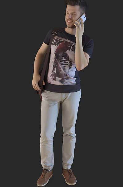 modern man figure business 3d model modern man figure business 3d model