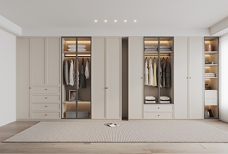 French Cream Wardrobe 3d model