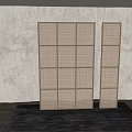Modern Woven Room Divider with Metal Frame and Natural Fiber Panels for Interior Space Separation