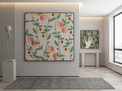 Modern plant painting decorative painting model