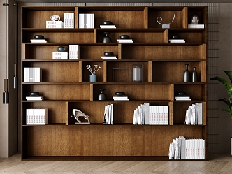 Modern development bookcase 3d model