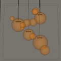 Modern chandelier 3d model