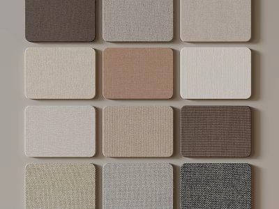 Various Colored Textured Wall Panels For Modern Interior Design Projects 3d model