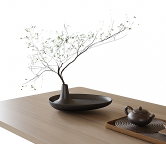 bonsai plant green plant ornaments 3d model