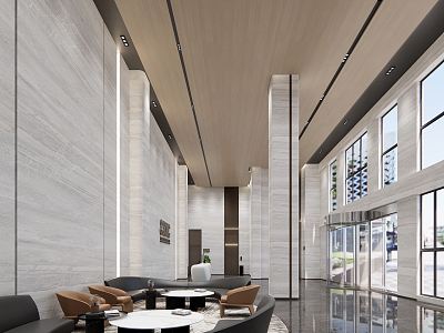 Modern Hall Corporate Lobby model