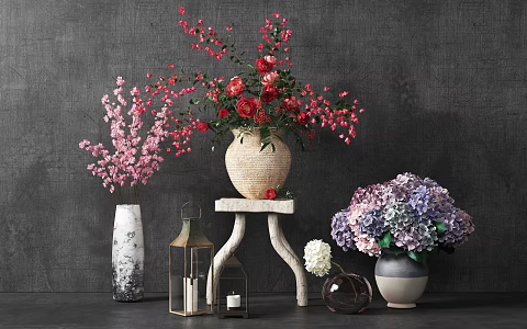Modern Flowers 3d model