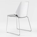 Modern Office Chair With Sleek Black Seat And Metal Frame For Contemporary Workspace Design