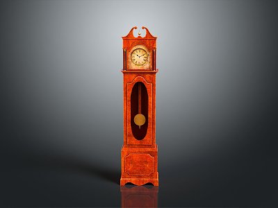 Floor Clock Big Clock Retro Clock Retro Clock Retro Clock Large Clock Pendulum Furnishings model